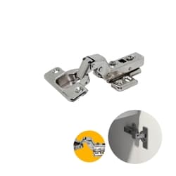 Dobradiça Hd 35 Mm Super Curva Com Amortecedor Clip-on