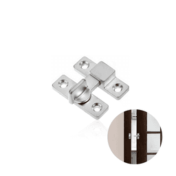 Tranqueta Reforçada Sem Bico de 45 Mm Em Zamac Cromado Para Portas de Abrir União Mundial