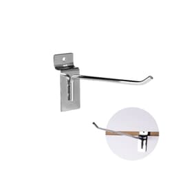 Gancho Cromado 15 Cm Para Painel Canaletado