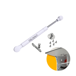 Pistão Fit Branco A Gás Força Normal de 80 Newtons Para Porta Renna