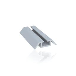 Trilho Inferior Individual Em Anodizado Para Portas Correr Rm024 Rometal