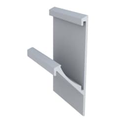 Perfil Puxador Cava Alumínio Anodizado de 18 Mm Rm214 Rometal