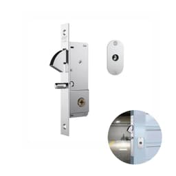 Fechadura Tetra Em Inox Para Porta Pivotante de Correr 1940 Stam