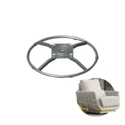 Conjunto Suporte Para Sofá Rotativo Exclusivo Preto Fosco