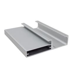 Perfil Puxador Montante Em Alumínio Anodizado Para Vidro Rm057 Rometal