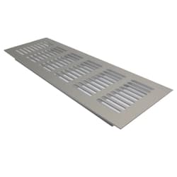 Grade Ventilação Max Alumínio Fosco Retangular 8 X 25 Cm