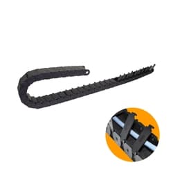 Esteira Deslizante Porta Cabos 1 Metro Preto Fechado