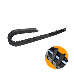 Esteira Deslizante Porta Cabos 1 Metro Preto Fechado