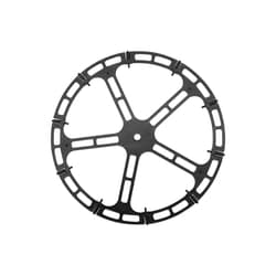 Disco Roletado Plástico Preto 280 Mm Para Mesa Giratória