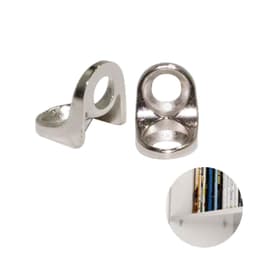 Cantoneira Suporte Cadeirinha 14 X 14 Aliviada Niquelada Pt 100 Peças