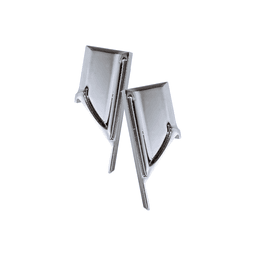 Ponteira Lisa Cromado Para Puxador Cava de 18 Mm Pe214 Rometal