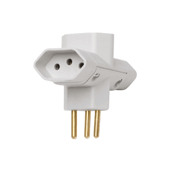 Plugue T 3 Saídas 2 P + T 10 A 250 V