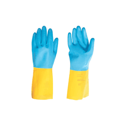 Luva Látex/neopreno Amarelo/azul Tamanho 8 (m) Vonder