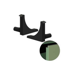 Ponteira Para Puxador Na Cor Preto de 18 Mm Pe250 Rometal