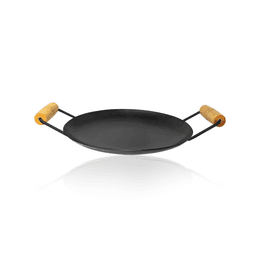 Chapa Disco de Arado Redondo Lisa de 18,5 Cm de Aço Para Bife Mk