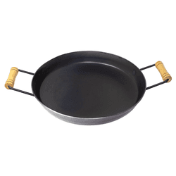 Chapa Disco de Arado Com Borda Redonda Lisa de 33 Cm de Aço Para Bife Mk