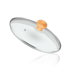 Tampa Redonda de Vidro Temperado de 37 Cm Panela E Frigideira Mk