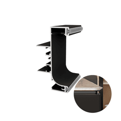 Perfil Preto Fosco Rm-280 Com Baguete