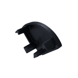 Ponteira Preto Fosco Para Perfil Led Baixo de Embutir Pe330 Rometal